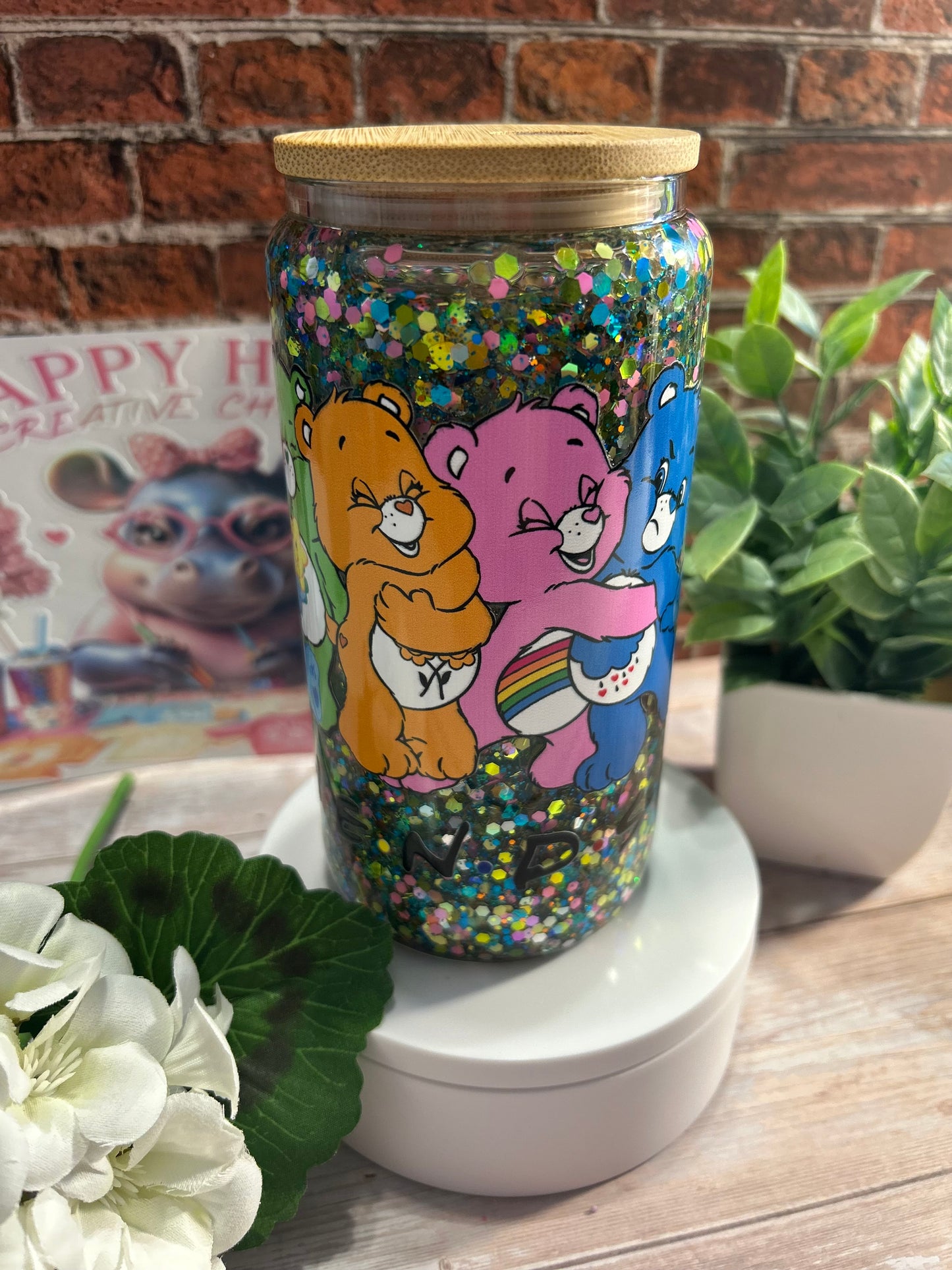 16 oz snow globe tumbler