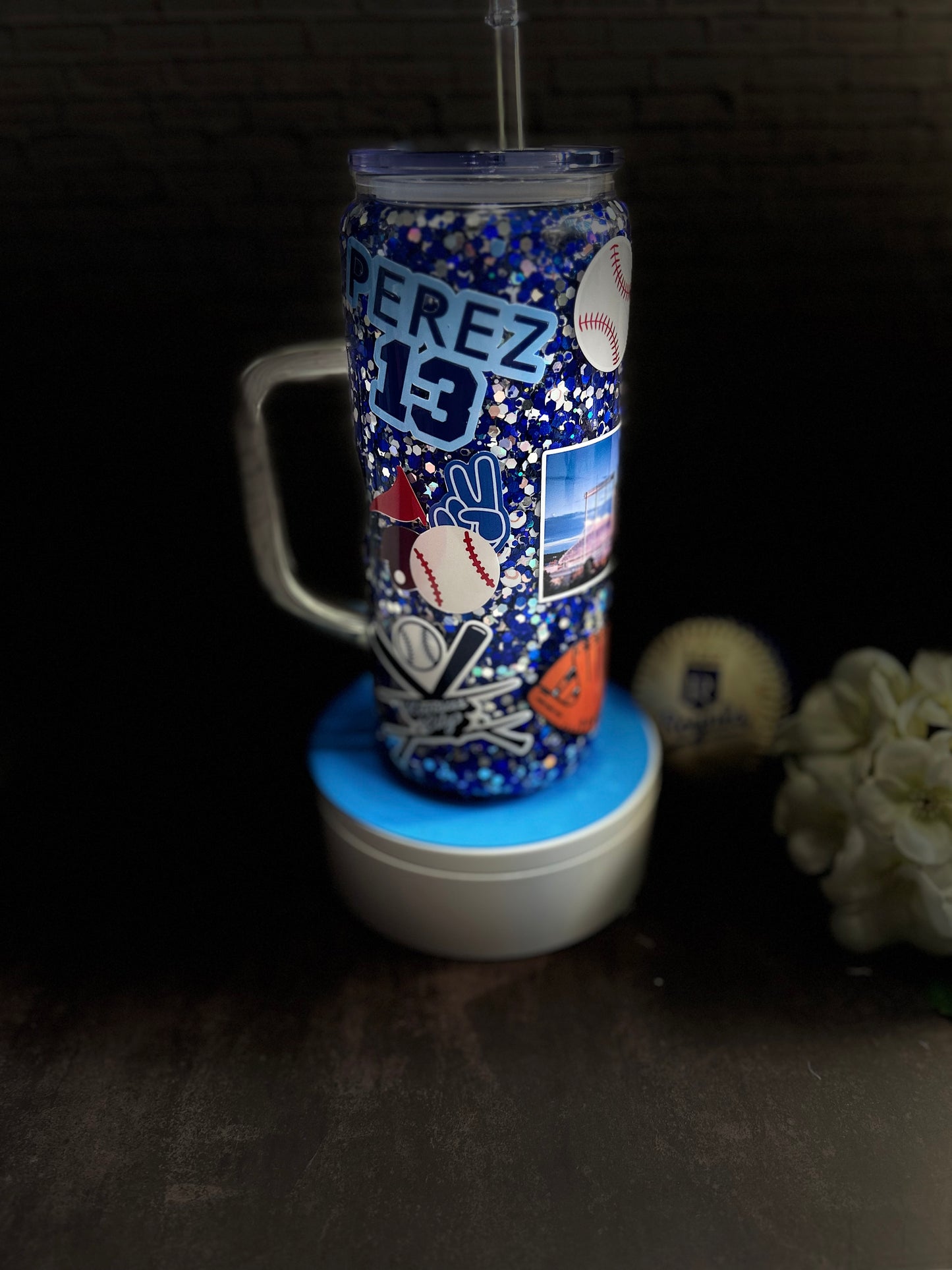20 oz KC Royals Snow globe tumbler