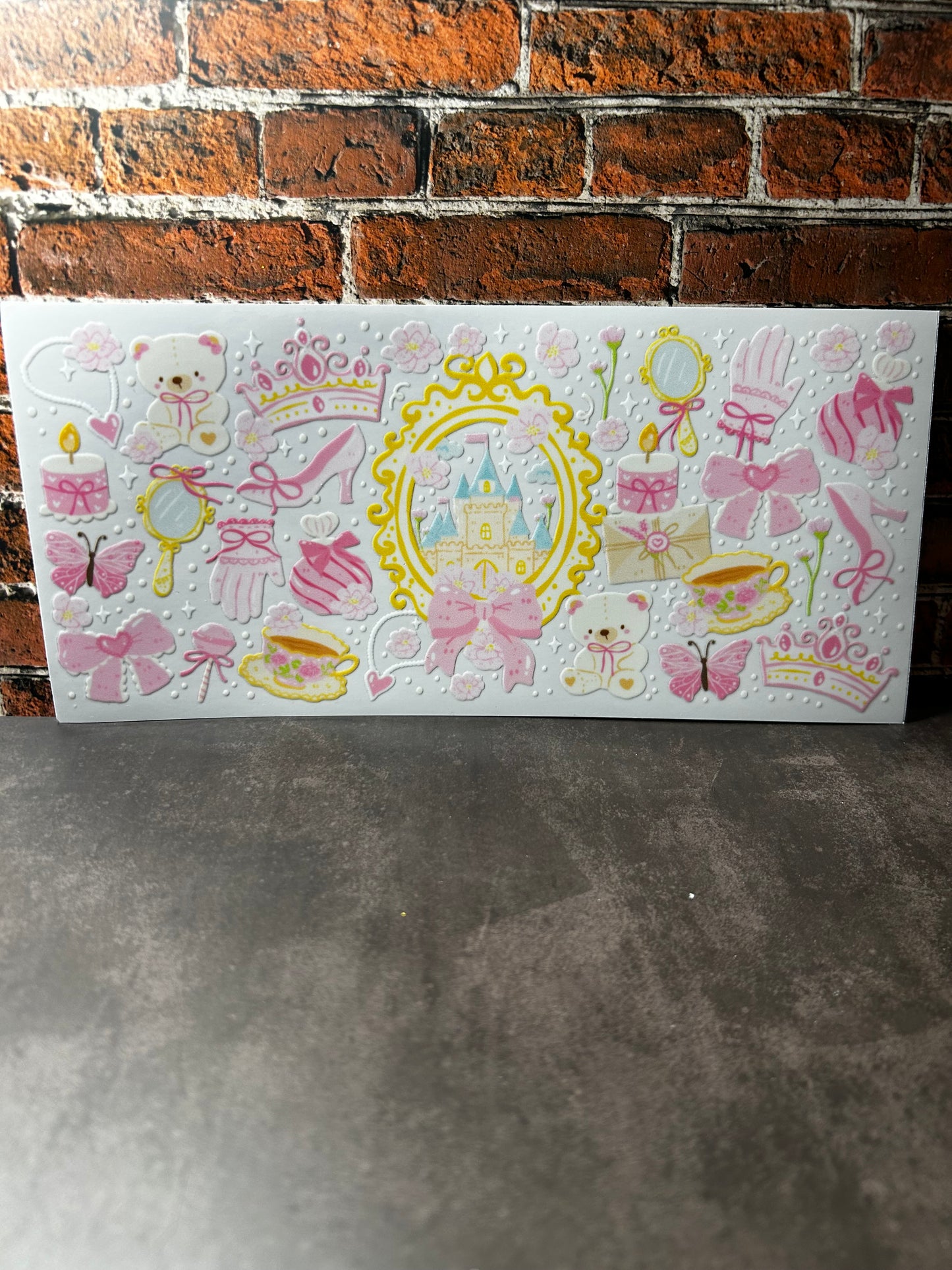 PINK CASTLE UV DTF DECAL