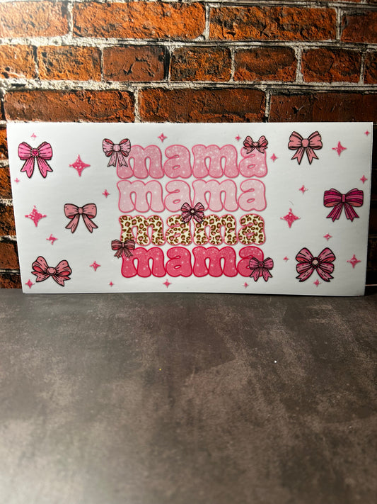 PINK MAMA BOW UVDTF CUP WRAP