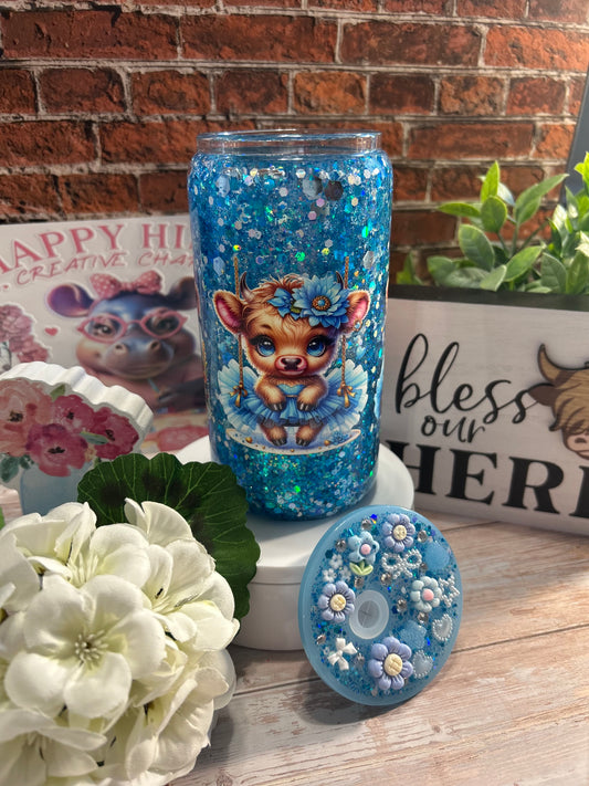 16 oz snow globe tumbler