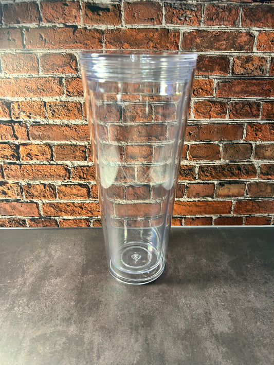 24 oz Acrylic Snow Globe Tumbler