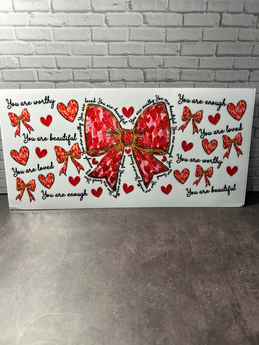 You  are enough bow Decal