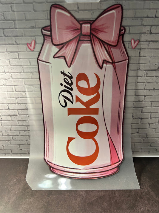 Diet Coke heat transfer print