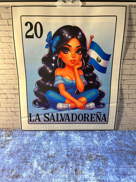La Salvadorena heat transfer print