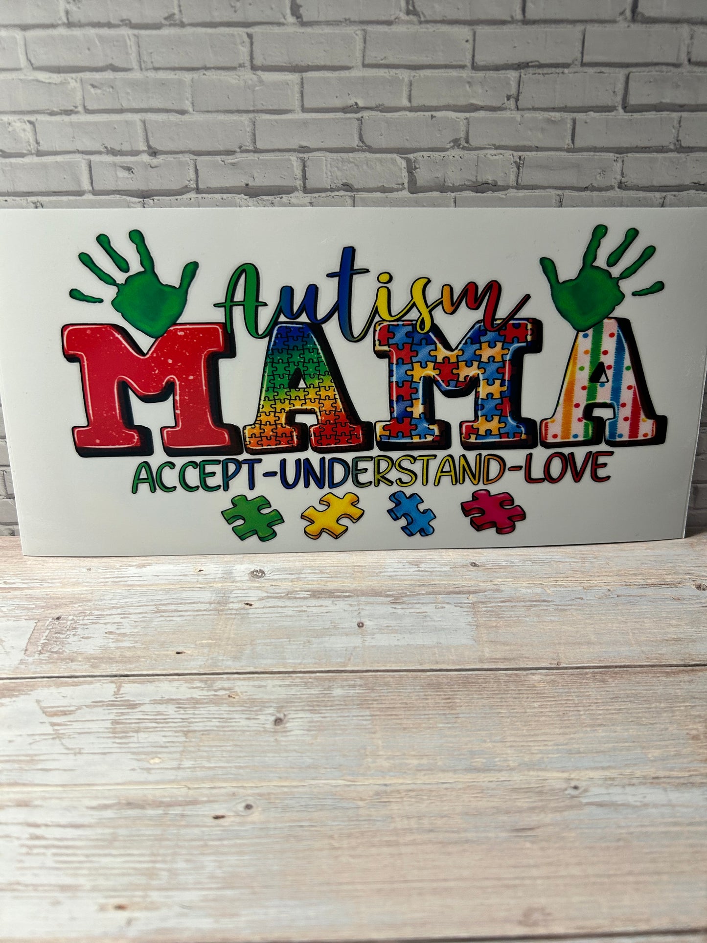 Autism Mama accept-understand-love Decal