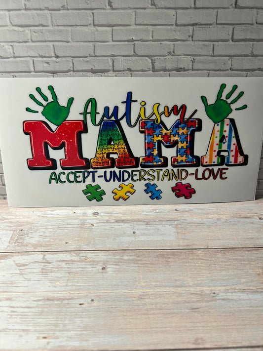 Autism Mama accept-understand-love Decal