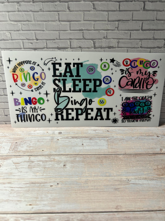 Eat Sleep Bingo Repeat Decal