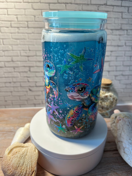 16 oz snow globe tumbler