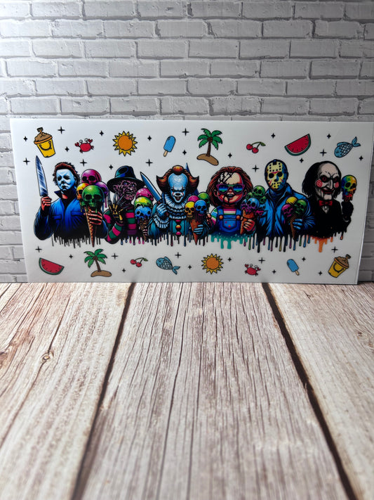 Halloween gang in the summer UVDTF decal wrap