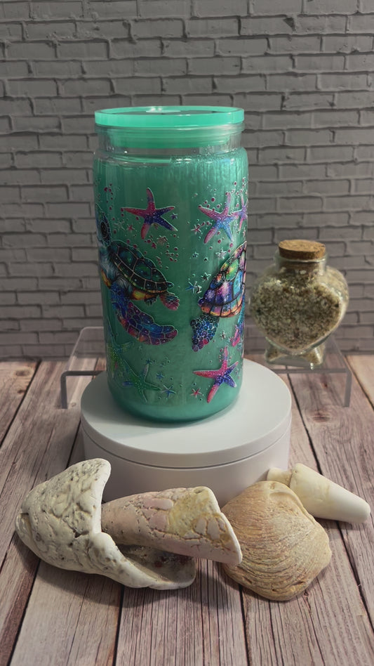 16 oz Snow globe Tumbler
