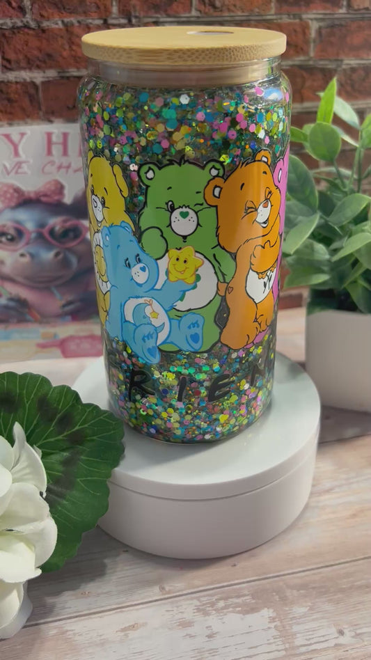 16 oz snow globe tumbler